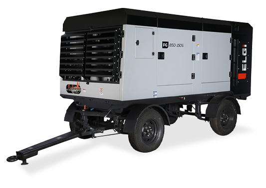 Diesel Powered Trolley Mounted Portable Air Compressor (185-1200 CFM)