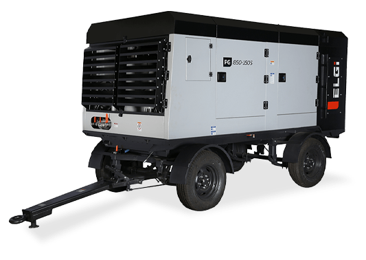 trolley mounted diesel air compressors for construction sites