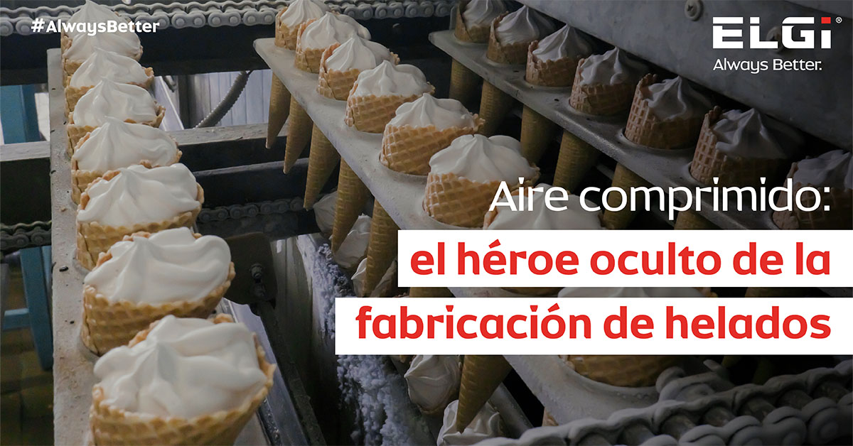 Una cucharada de aire: Aire comprimido en la producción de helados