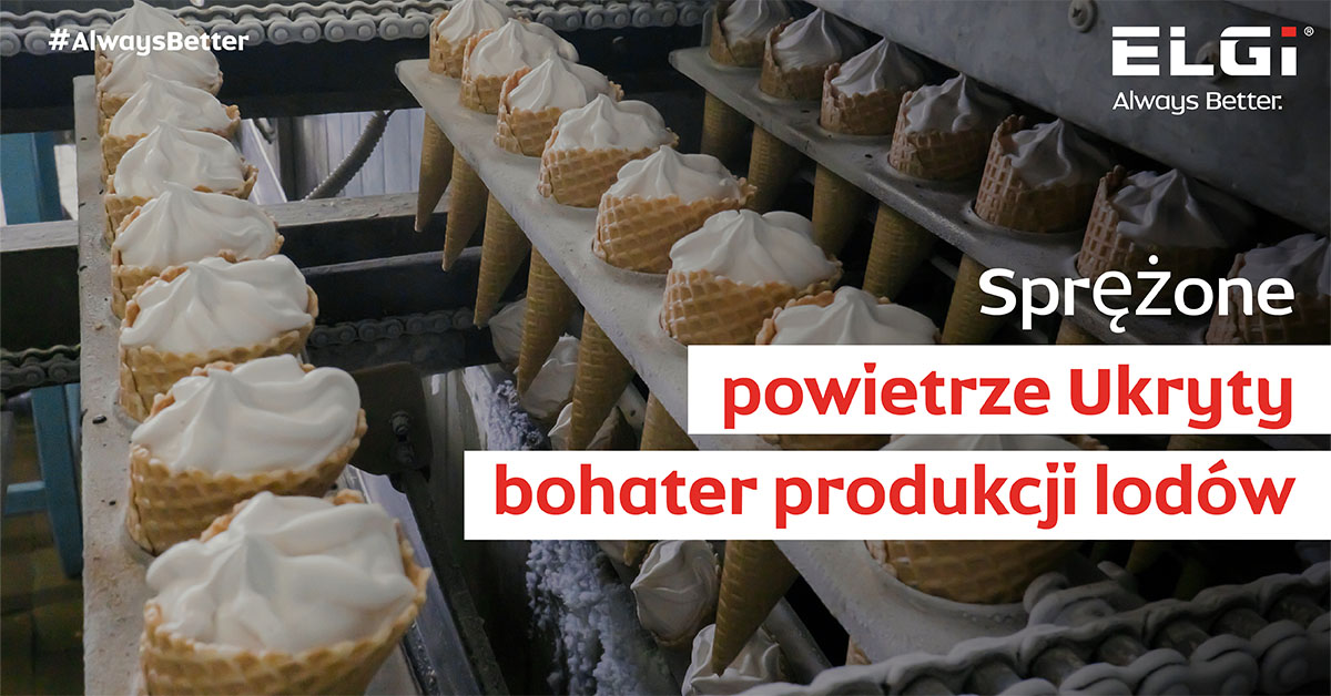 Łyżka powietrza: Sprężone powietrze w produkcji lodów