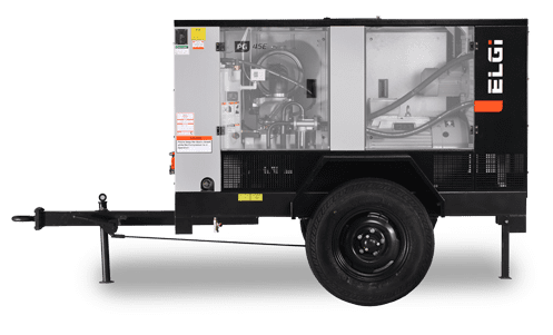 portable air compressor for road digging