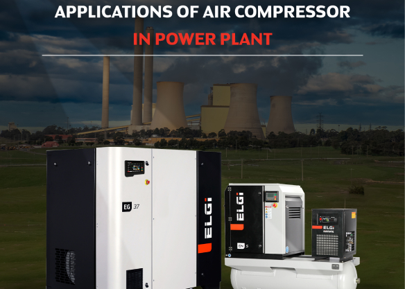 Applications of air compressor in power plant