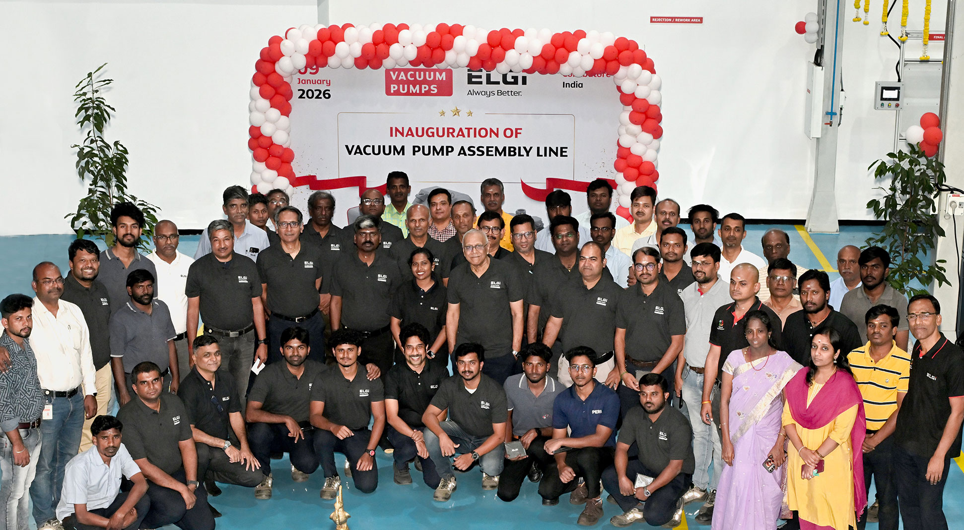 ELGi Advances into Vacuum Technology with New State-of-the-Art Vacuum Pump Assembly Line in Coimbatore