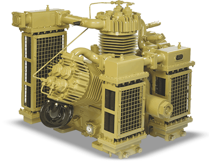 Diesel shunting locomotive compressor