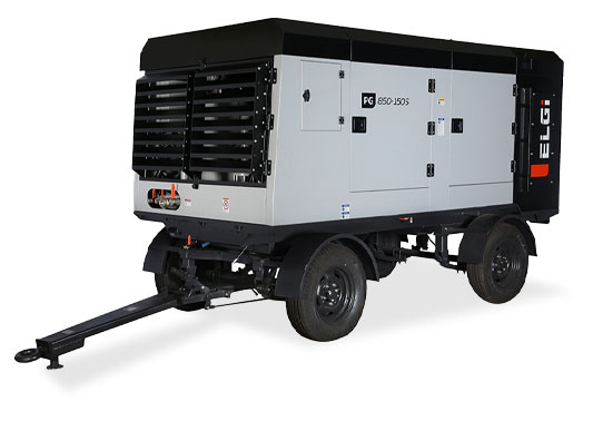 Diesel Powered Trolley Mounted Portable Air Compressor (185-1200 CFM)