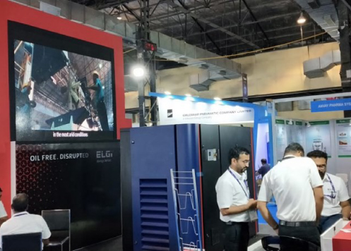 ELGi Equipment’s AB ‘Always Better’ series guarantees 100% oil free air at PharmaLytica 2019