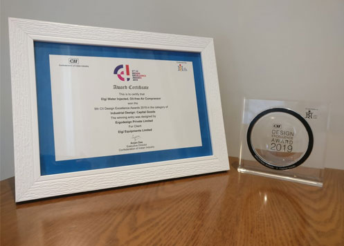 ELGi’s AB ‘Always Better’ Oil Free Series wins  the 2019 CII Design Excellence Award