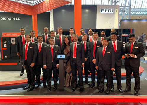 ELGi Redefines the Future of Compressed Air Technology at ComVac Hannover Messe 2019