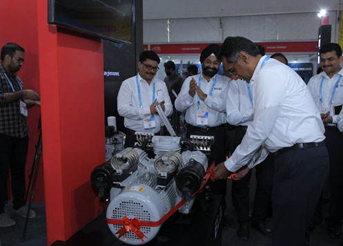 Elgi Equipments launches Oil Free Piston Compressors at the 13th International Railway Equipment Exhibition